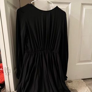 Black long sleeved dress